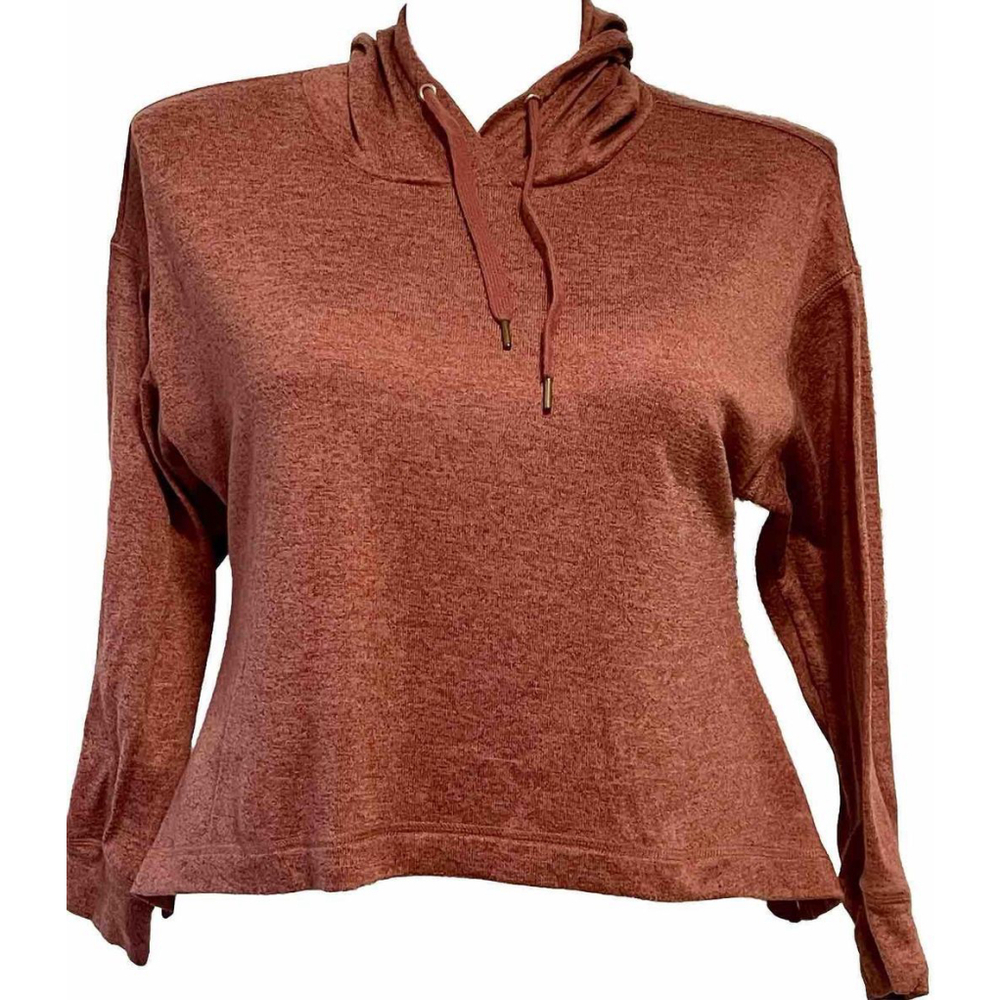 ‘Get After It’ Brown Women’s Hoodie Pullover/Blouse Size Small Great For Summer